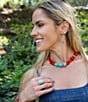 Barse Albuquerque Genuine Turquoise Chandelier Earrings - Image 4