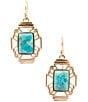 Barse Mojave Genuine Turquoise Drop Earrings - Image 1