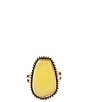 Barse Golden And Green Jade Willow Statement Ring - Image 2