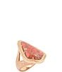 Barse Magnesite Arrow Golden And Metal Infused Statement Ring - Image 1