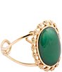 Barse Green Onyx Forest Ember Statement Cuff Bracelet - Image 1