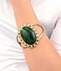 Barse Green Onyx Forest Ember Statement Cuff Bracelet - Image 3