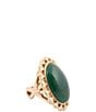 Barse Green Onyx Forest Ember Statement Ring - Image 1