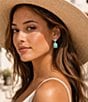 Barse High Desert Silver and Genuine Turquoise Drop Earrings - Image 3