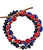 Barse Jubilee Genuine Stone Beaded Stretch Bracelet Set - Image 1