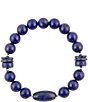Barse Lapis Genuine Stone Beaded Stretch Bracelet,All Products : American Fashion Style Bags On Sale