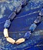 Color:Agate/Gold - Image 2 - Lapis Nugget Genuine Stone Collar Necklace