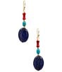 Barse Liberty Genuine Stone Linear Earrings - Image 1