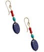 Barse Liberty Genuine Stone Linear Earrings - Image 2