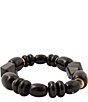 Barse Midnight Luxe Golden and Onyx Beaded Stretch Bracelet - Image 2