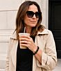 Barse Midnight Luxe Golden and Onyx Three Piece Stacked Statement Ring - Image 4