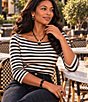 Barse Midnight Luxe Golden and Onyx Three Piece Stacked Statement Ring - Image 5