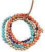 Barse Moroccan Spice Beaded Stretch Bracelet Set - Image 1