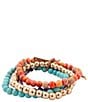 Barse Moroccan Spice Beaded Stretch Bracelet Set - Image 2