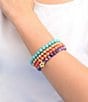 Barse Moroccan Spice Beaded Stretch Bracelet Set - Image 3