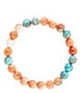 Color:Jade/Gold - Image 1 - Ocean Jade Stretch Bracelet