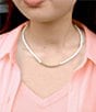 Barse Golden Bar Collar Necklace, Color:Pearl/Gold - Image 3