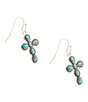 Barse Sacred Sky Silver and Genuine Turquoise Cross Drop Earrings - Image 2