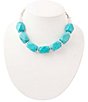 Barse Sacred Sky Silver And Magnesite Statement Necklace - Image 1