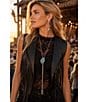 Barse Serpent Sky Silver And Genuine Turquoise Adjustable Bolo Y Necklace - Image 5