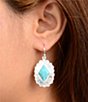 Barse Silver And Genuine Turquoise Bronco Drop Earrings - Image 3