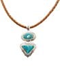 Barse Silver And Genuine Turquoise Bronco Short Pendant Necklace - Image 2