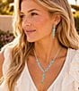 Barse Durango Silver And Genuine Turquoise Linear Earrings - Image 4
