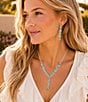 Barse Silver And Genuine Turquoise Trio Y Necklace - Image 4