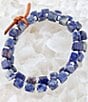 Color:Purple - Image 2 - Sodalite Genuine Stone Two Row Stretch Bracelet Set