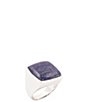 Barse Starlit Silver and Lapis Statement Ring - Image 1