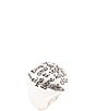 Barse Engraved Heart Sterling Silver Chunky Ring - Image 1