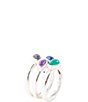 Barse Peacock Colorful Multi-Stone and Sterling Silver Ring Set - Image 1
