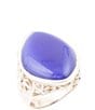 Barse Regatta Blue Agate and Sterling Silver Ring - Image 1