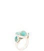Barse Heart Sterling Silver Blue Turquoise Statement Ring - Image 1