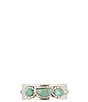 Barse Triple Stone Simplicity Blue Turquoise and Sterling Silver Ring - Image 2