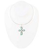 Barse Cross Pendant Sterling Silver Statement Collar Necklace - Image 1