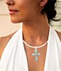 Barse Cross Pendant Sterling Silver Statement Collar Necklace - Image 4