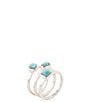 Barse Sterling Silver Blue Turquoise Stackable Ring - Image 1