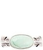 Color:Sterling Silver - Image 2 - Sterling Silver and Turquoise Genuine Stone Quill Ring