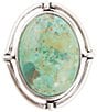 Color:Turquoise - Image 2 - Sterling Silver Turquoise Statement Ring