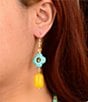 Barse Sunlit Oasis Genuine Stone Linear Earrings - Image 3