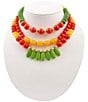 Barse Sunset Bazaar Genuine Stone Beaded Multi-Strand Statement Necklace - Image 1