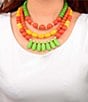 Barse Sunset Bazaar Genuine Stone Beaded Multi-Strand Statement Necklace - Image 3