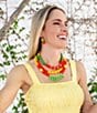 Barse Sunset Bazaar Genuine Stone Beaded Multi-Strand Statement Necklace - Image 4