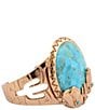 Barse Turquoise Cowboy Cactus Statement Cuff Bracelet - Image 1