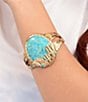 Barse Turquoise Cowboy Cactus Statement Cuff Bracelet - Image 3