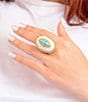 Barse Turquoise Ethereal Lace Statement Ring - Image 3