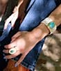 Barse Turquoise Ethereal Lace Statement Ring - Image 4