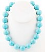 Barse Turquoise Magnesite Round Bead Collar Necklace,New Products : American Fashion Style Bags On Sale
