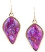 Barse Twilight Iris Turquoise Drop Earrings - Image 1